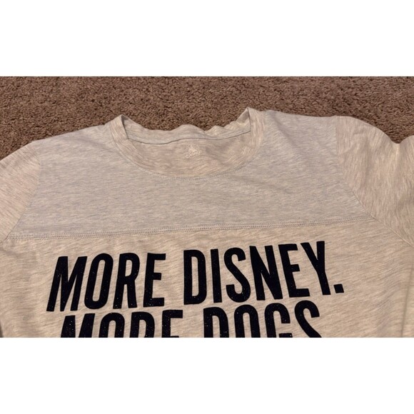 Disney Parks T Shirt More Dogs Womens Gray Lady & The Tramp Extra Large XL - Picture 7 of 8